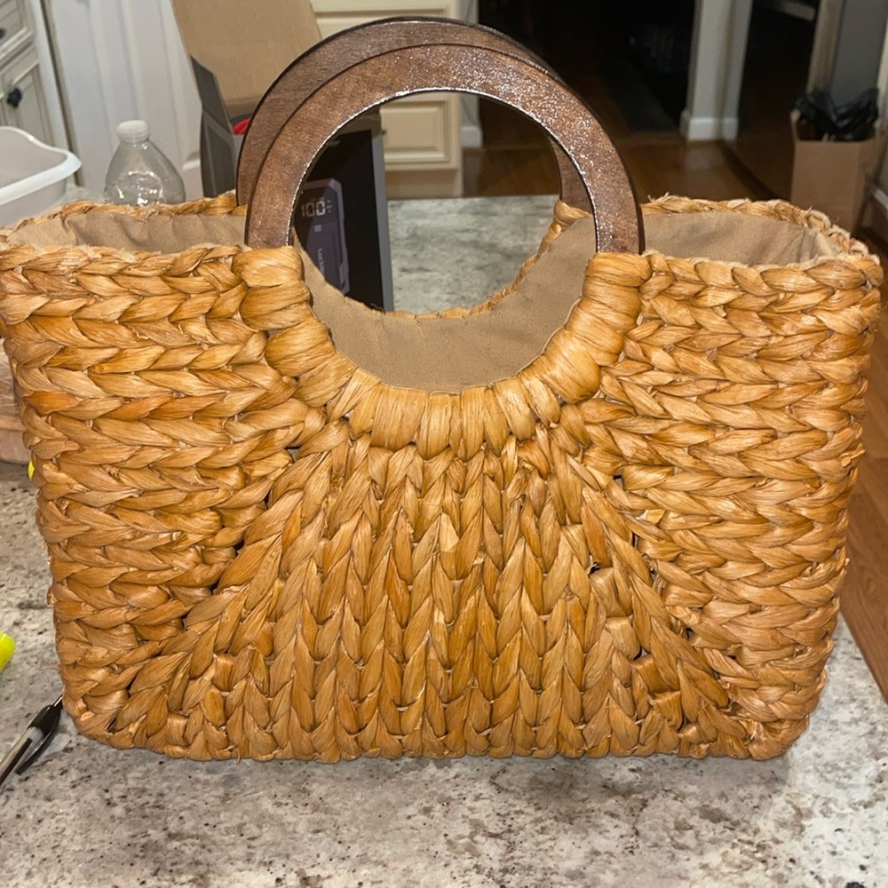 Hand woven straw, hobo bag retro brand LYAYAN